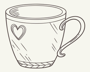 Cozy mug with heart design