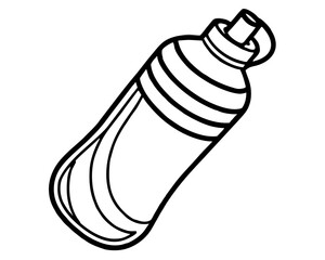 Illustration of a reusable water bottle