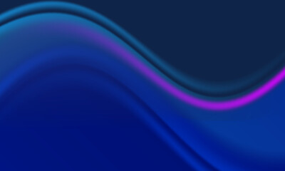 Abstract Blue Wave With Neon Pink Stripe: Smooth Gradient Background For Tech And Creative Projects