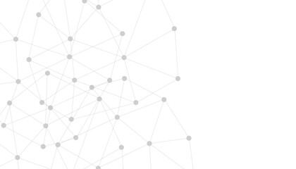 Abstract plexus background with connecting dots and lines. Global network connection