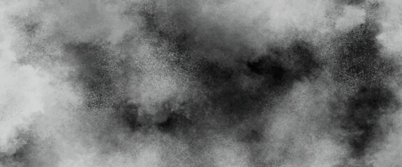 Black and White Abstract of Gritty Smoke, Dust Clouds, and Whispering Vapors, Gray Clouds Texture Background for Design, Photography, and Stock Use in Monochrome, Moody element.