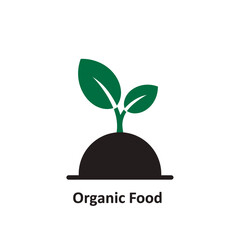 Organic Food Plant Growth Icon.