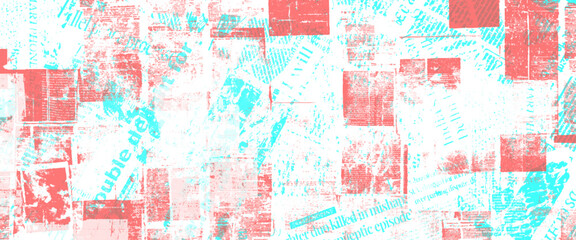 Vector Multicolor Brush old newspaper Background	