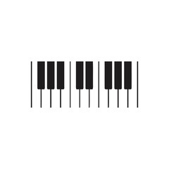 icon, category:, technology, music, element, vector, description:, section, illustration, piano, keys., suggesting, design, art, lines, black, minimalist, vertical, rectangular, keys, symbol, structur