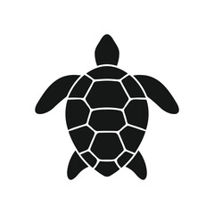 Obraz premium turtle, sea turtle, tortoise, reptile, animal, silhouette, icon, symbol, black, isolated, white background, marine, ocean, water, wildlife, nature, graphic, design, element, simple, clean, aquatic, cr