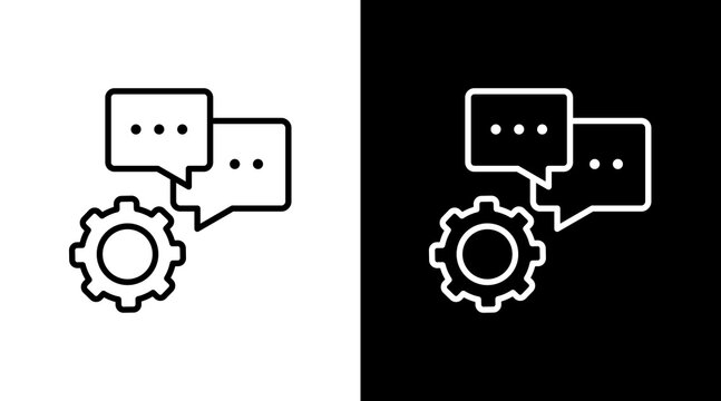 Decision Engine  White Icon Set Design