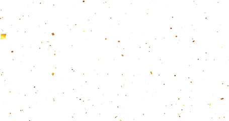 Colorful Confetti against a White Background Tranparent BG Confeti. Confetti partical isolated background. 3d Rendering Transparent Confetti.