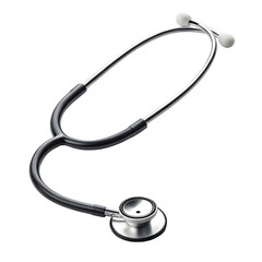 Stethoscope medical equipment isolated on transparent background