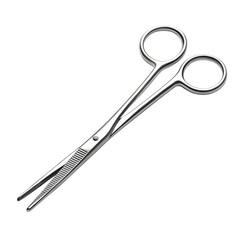 Obraz premium Surgical hemostat isolated on transparent background, a vital instrument for surgeons