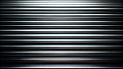 Fototapeta premium Closeup abstract view of parallel metallic bars or pipes creating a textured, linear background with reflections and subtle lighting