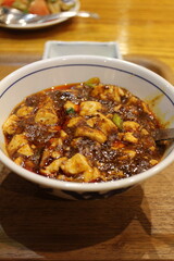 Sichuan cuisine (Chinese cuisine): mapo tofu