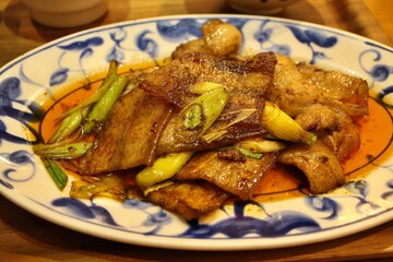 Sichuan cuisine (Chinese cuisine): twice-cooked pork