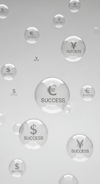 Floating currency bubbless of success