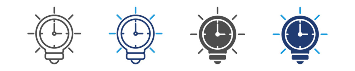 idea icon set multiple style