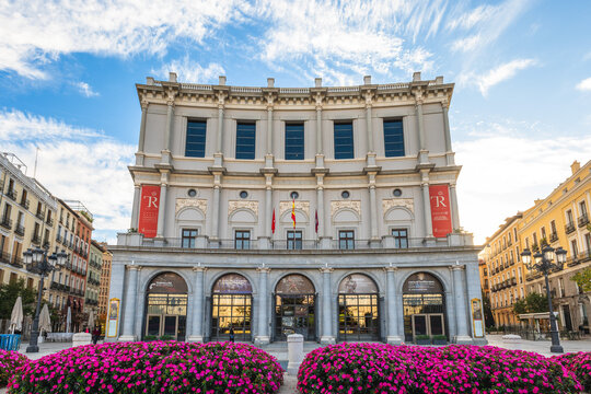 November 4, 2025: The Teatro Real, in English is Royal Theater or Royal Opera House, at the Plaza de Oriente in Madrid, Spain. Its groundbreaking was on 23 April 1818 and formally opened in 1850.