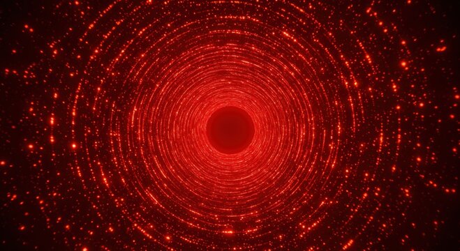 Cosmic Tunnel Vision: Experience the mesmerizing allure of a cosmic tunnel, radiating an intense, fiery red glow that pulls you into a vortex of wonder and mystery.