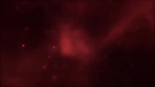 Mesmerizing deep red cosmic nebula with sparkling stars and dust. Ethereal, dynamic space background for sci-fi, abstract, and energetic projects.