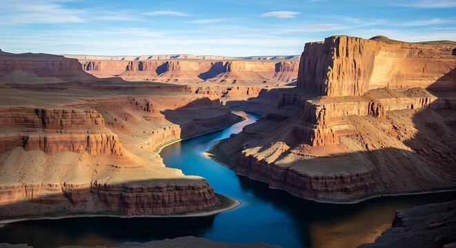 River canyon landscape featuring the beautiful canyon panorama view