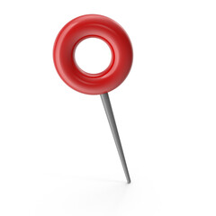 Red ring-shaped map pointer icon for highlighting selected travel locations
