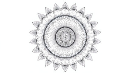 Intricate mandala design, detailed patterns, perfect for meditation and creative projects