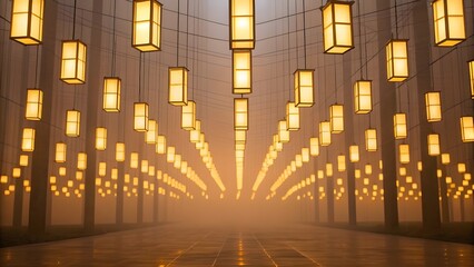 Network Of Golden Threads Connecting Countless Floating Rectangles Of Light, Symbolizing Digital Connectivity, Data Flow, And The Elegant Web Of Modern Technological Communication