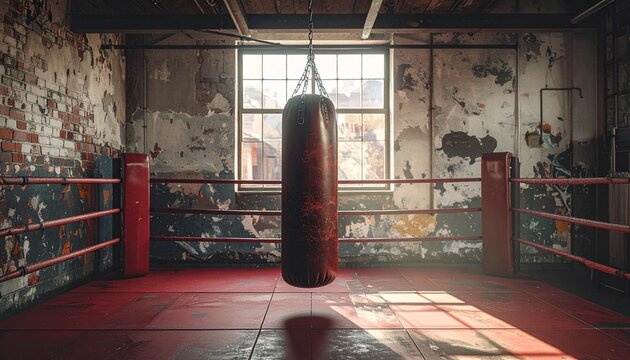 年季を帯びたサンドバッグの存在感1 - Powered by Adobe