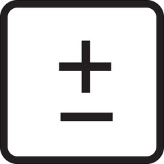 12 math symbols icons. outline thin line icons such as plus, square root, math, infinity, divide, brackets, isolated on transparent background