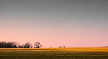 sunrise over the field