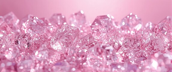 Imperial crystal glow dawn pink design background