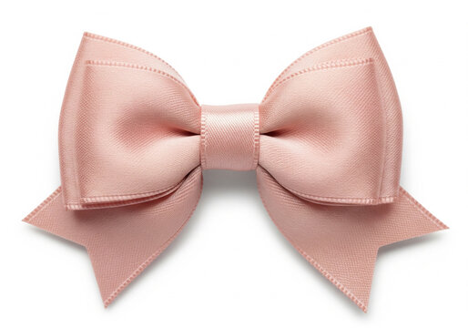 Elegant satin blush pink hair bow accessory providing a delicate touch for fashion and celebration styling
