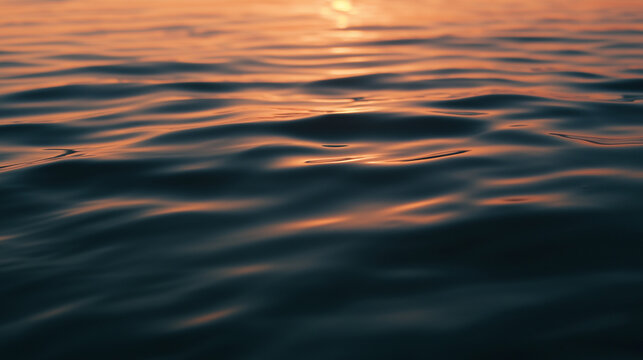 Golden sunlight dances across ocean waves creating a mesmerizing, peaceful, and calming effect at sunset