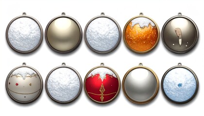 Christmas Ornaments with Holiday Decoration.