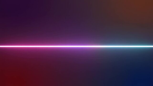 A vibrant neon line bisects a gradient background.