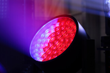 close up of RGBW led zoom wash light moving head