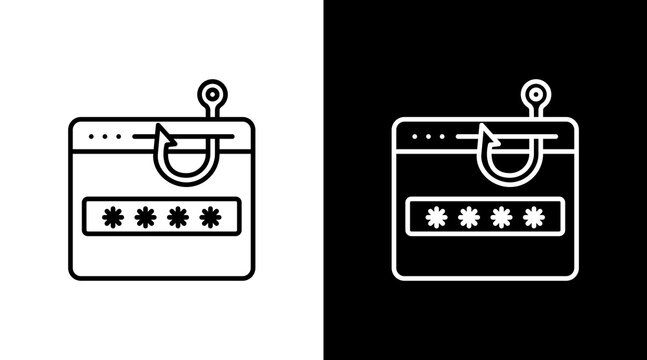 Key Logger White Icon Set Design