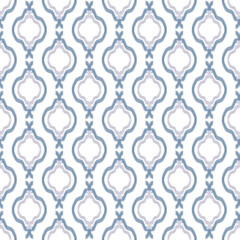 Seamless light gray pattern on a white background in art deco style.