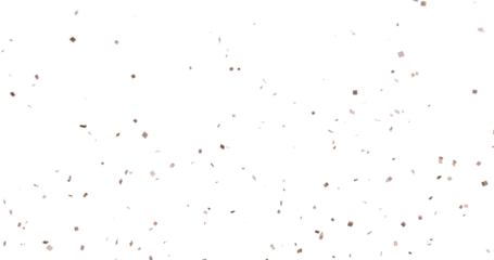 Colorful Confetti against a White Background Tranparent BG Confeti. Confetti partical isolated background. 3d Rendering Transparent Confetti.	