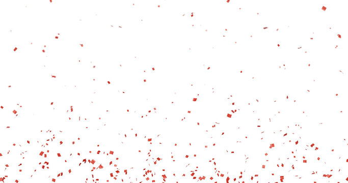 3d elements asian festival for holiday, birthday, banner, poster, flyers, greeting card, 3d rendering transparent confetti, colorful confetti explosion, multicolor confetti transparent background - Powered by Adobe