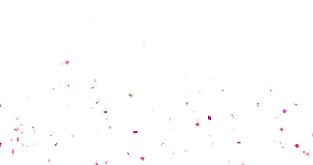 Colorful confetti and ribbons falling isolated on white background png, ai generated, confetti falling white background, multicolor confetti transparent background, 3d render confetti floating