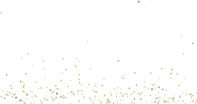 Colorful bright confetti isolated on transparent background, multicolored confetti falling png, celebration themes, party graphics, birthdays, festivals, new year designs, no shadows - Powered by Adobe