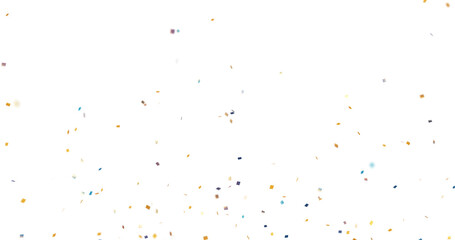 3d render of multicolored confetti falling on transparent background, colorful confetti explosion isolated, rainbow color confetti falling down png, celebration, birthday, party decoration concept
