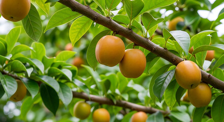 apricots on a tree