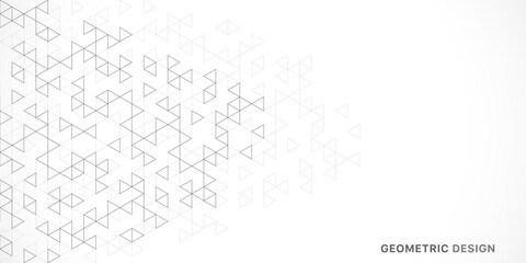 Obraz premium Abstract vector background with a geometric pattern of triangle shapes