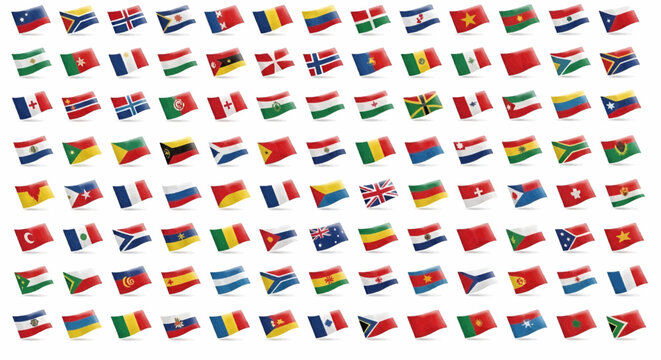 World Flags Collection &ndash; International Country Flag Set