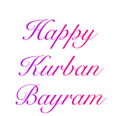 Happy Kurban Bayram banner. Traditional Islamic holiday. Culture and religion, Ramadan. Greeting card. Vector illustration.