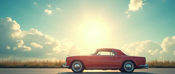 An artistic rendering of car loans available for individuals with low credit scores, featuring uplifting visuals against a hopeful backdrop, ensuring copy space for motivational text.