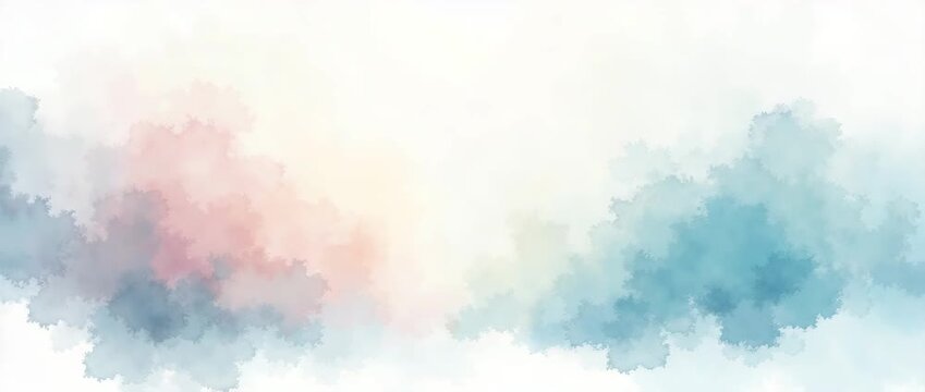 A tranquil representation of an emergency loan scenario captured using gentle watercolor strokes, embracing serenity and balance with generous copy space for messages.