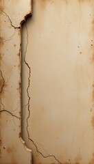 Closeup Weathered Damaged Wall with Cracks