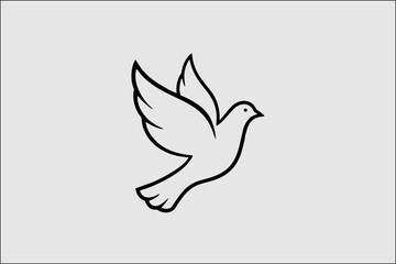 vector illustration of a dove
