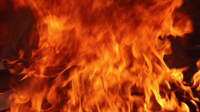 fire flames background. Real background material of flame